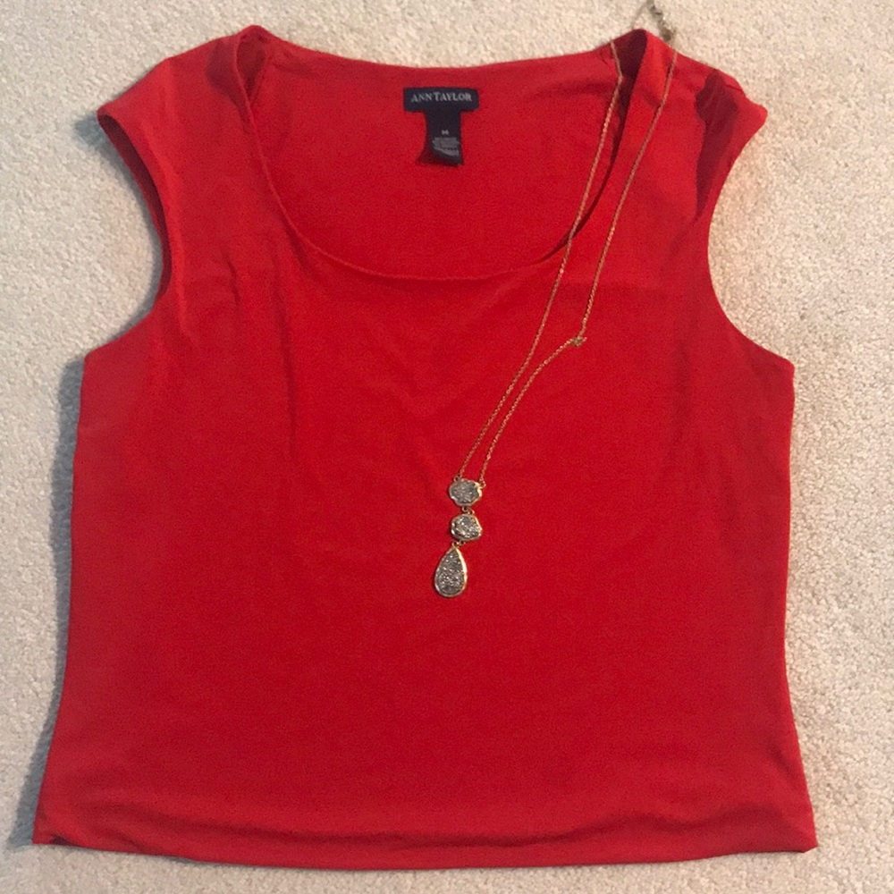 Ann Taylor  pretty red shirt